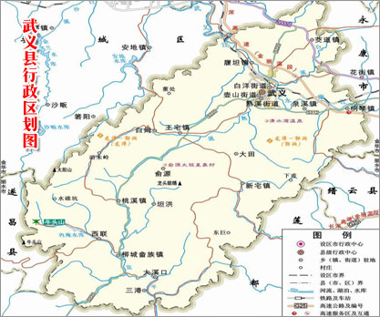 武义县行政区划图